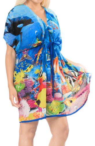 la-leela-bikni-swimwear-chiffon-digital-hd-print-tunic-vintage-cover-up-Blue_B100