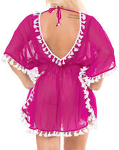 Load image into Gallery viewer, La Leela Chiffon Open Sides Swimwear Beachwear Bikini Swimsuit Sheer Cover up Pi