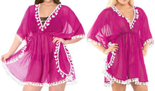 Load image into Gallery viewer, La Leela Chiffon Open Sides Swimwear Beachwear Bikini Swimsuit Sheer Cover up Pi