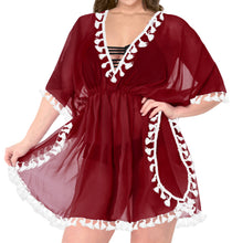Load image into Gallery viewer, La Leela Chiffon Open Sides Swimwear Beachwear Bikini Swimsuit Sheer Cover up Pi