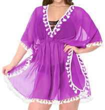 Load image into Gallery viewer, La Leela Chiffon Open Sides Swimwear Beachwear Bikini Swimsuit Sheer Cover up Pi