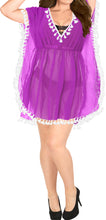Load image into Gallery viewer, La Leela Chiffon Open Sides Swimwear Beachwear Bikini Swimsuit Sheer Cover up Pi