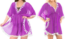 Load image into Gallery viewer, La Leela Chiffon Open Sides Swimwear Beachwear Bikini Swimsuit Sheer Cover up Pi