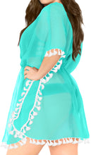 Load image into Gallery viewer, La Leela Chiffon Open Sides Swimwear Beachwear Bikini Swimsuit Sheer Cover up Pi