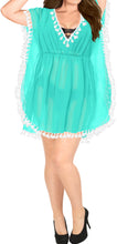 Load image into Gallery viewer, La Leela Chiffon Open Sides Swimwear Beachwear Bikini Swimsuit Sheer Cover up Pi