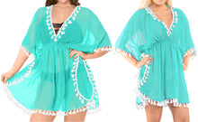 Load image into Gallery viewer, La Leela Chiffon Open Sides Swimwear Beachwear Bikini Swimsuit Sheer Cover up Pi