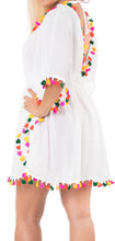Load image into Gallery viewer, la-leela-chiffon-solid-casual-women-cover-up-osfm-8-16-m-1x-white_650-white_b47