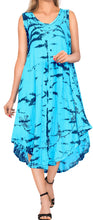 Load image into Gallery viewer, LA LEELA Women&#39;s Beach Dress Bikini Swimwear swimsuit Plus Cover up Jumpsuit Blu
