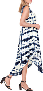 LA LEELA Women's Beach Dress Bikini Swimwear swimsuit Plus Cover up Jumpsuit Whi