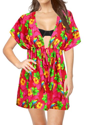 la-leela-bikni-swimwear-chiffon-digital-hd-print-tunic-vintage-cover-up-Pink_B15