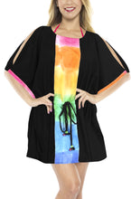 Load image into Gallery viewer, La Leela Solid Long sleeves Beach wear Pom Pom  Bikini Swimwear Cover up TOP S W