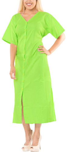 la-leela-bikini-swimwear-swimsuit-beach-cardigan-cover-ups-women-dresses-solid-Green_A997