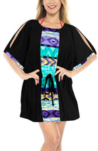 Load image into Gallery viewer, LA LEELA Kimono Beach Women&#39;s  Swimwear Swimsuit Bikini Cover up Blouse 21_PV_Bl