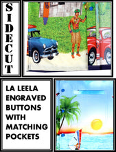 Load image into Gallery viewer, la-leela-shirt-casual-button-down-short-sleeve-beach-shirt-men-aloha-pocket-Shirt-Blue_W598