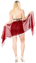 Load image into Gallery viewer, LA LEELA Women&#39;s Pareo Swimsuit Beach Swimwear Wrap Bikini Sarong Solid Plain