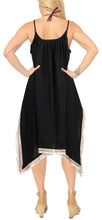 Load image into Gallery viewer, LA LEELA Kimono Beach Women&#39;s  Swimwear Swimsuit Bikini Cover up Blouse Black