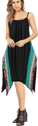 LA LEELA Kimono Beach Women's  Swimwear Swimsuit Bikini Cover up Blouse 21_PV_Bl