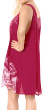 Load image into Gallery viewer, la-leela-rayon-tie-dye-casual-strapless-tank-cover-up-pink-20-plus-size-pink_a861