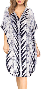 la-leela-cotton-batik-short-caftan-vacation-top-OSFM 14-18W [L- 2X]-Navy Blue_A855