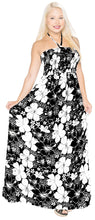Load image into Gallery viewer, LA LEELA Long Maxi Flower Print Tube Halter Neck Maxi Dress For Women Beach Cocktail Party Casual Chic Boho Female Sundress