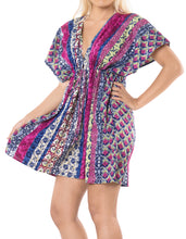 Load image into Gallery viewer, LA LEELA Kimono Beach Women&#39;s  Swimwear Swimsuit Bikini Cover up Blouse Pink