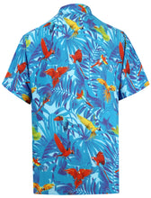 Load image into Gallery viewer, la-leela-shirt-casual-button-down-short-sleeve-beach-shirt-men-aloha-pocket-Shirt-Blue_W601