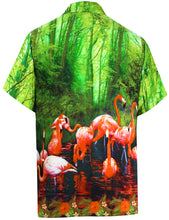 Load image into Gallery viewer, la-leela-shirt-casual-button-down-short-sleeve-beach-shirt-men-aloha-pocket-Shirt-Green_W599