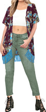 Load image into Gallery viewer, LA LEELA Women&#39;s Summer Boho Pants Hippie Clothes Yoga Outfits Brown_BlueRose