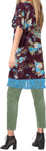 Load image into Gallery viewer, LA LEELA Women&#39;s Summer Boho Pants Hippie Clothes Yoga Outfits Brown_BlueRose