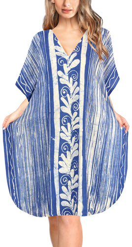 la-leela-cotton-batik-short-caftan-vacation-top-OSFM 14-18W [L- 2X]-Blue_A640