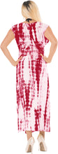 Load image into Gallery viewer, LA LEELA Women&#39;s Cotton Bikini Swimsuit Cover Up Tie Dye Long Length Armscye Sle