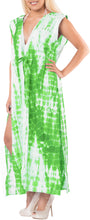 Load image into Gallery viewer, LA LEELA Women&#39;s Cotton Bikini Beachwear Cover Up Tie Dye Long Length Armscye Sl