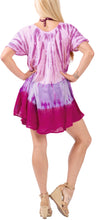 Load image into Gallery viewer, LA LEELA Women Tie Dye Beach Short Dress Pink US: 14 (L) THRU Plus Size 20W (2X)