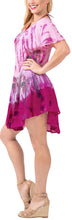 Load image into Gallery viewer, LA LEELA Women Tie Dye Beach Short Dress Pink US: 14 (L) THRU Plus Size 20W (2X)