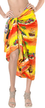 Load image into Gallery viewer, LA LEELA Women&#39;s Summer Stylish Printed Long Pareo Sarong Beachwear Wrap Skirt Bikini Cover up