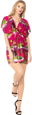 la-leela-bikni-swimwear-chiffon-digital-hd-print-tunic-vintage-cover-up-Pink_A330