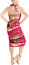 Cargar imagen en el visor de la galería, La Leela Women&#39;s Hawaiian Bikini Beach Wrap Sheer Sarong Swimming Bathing suit Beachwear Swim Dress Pareo Cover up Long 78&quot;X42&quot;  Pink 908629
