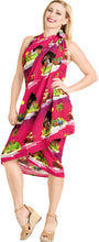 Cargar imagen en el visor de la galería, La Leela Women&#39;s Hawaiian Bikini Beach Wrap Sheer Sarong Swimming Bathing suit Beachwear Swim Dress Pareo Cover up Long 78&quot;X42&quot;  Pink 908629