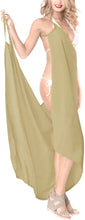Load image into Gallery viewer, la-leela-rayon-scarf-deal-dress-bikini-wrap-sarong-solid-70x34-mustard_7189