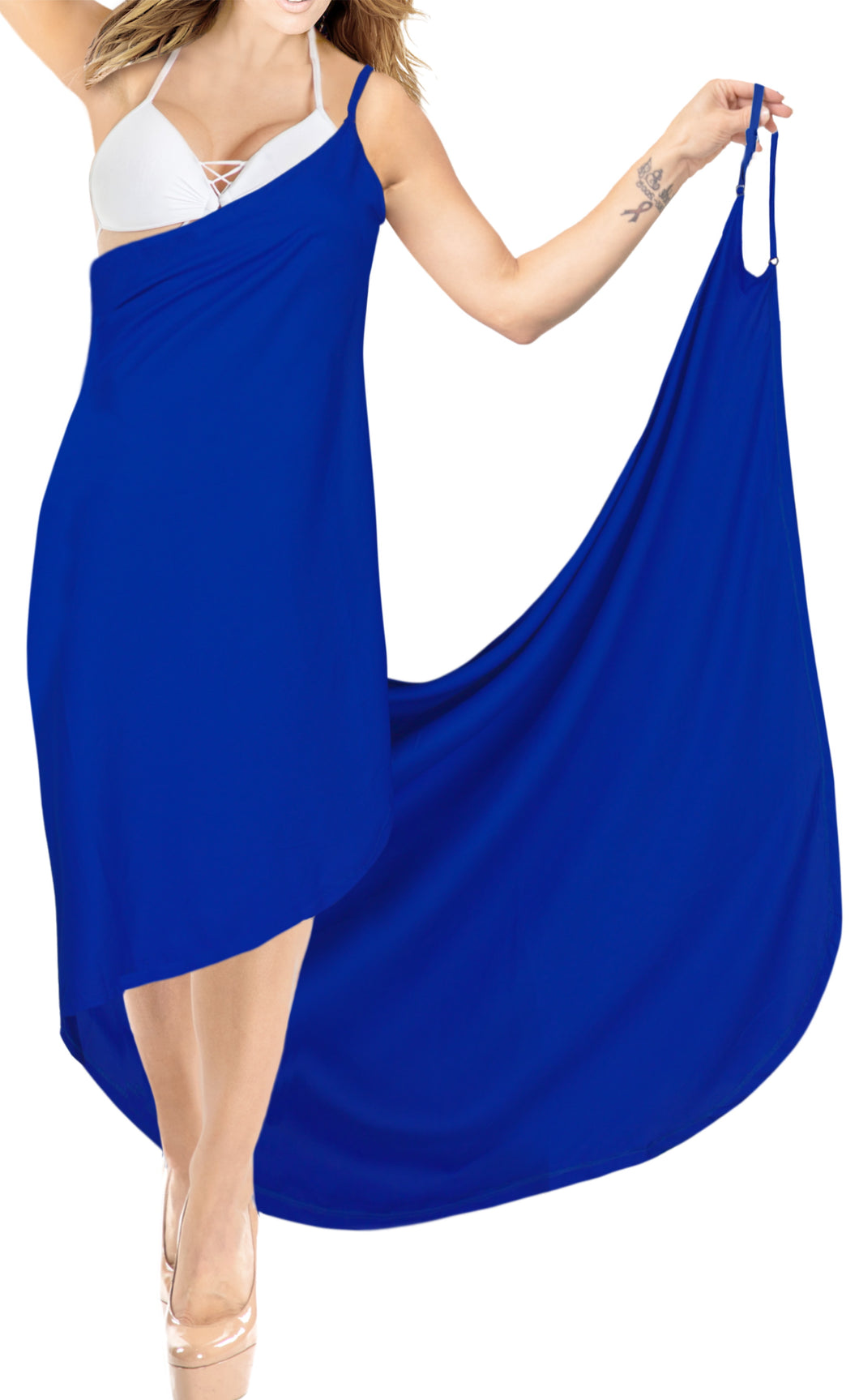la-leela-rayon-bathing-towel-Women's-Sarong-Swimsuit-Cover-Up-Summer-Beach-Wrap-Skirt-Full-Long-Blue_A302