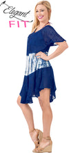 Load image into Gallery viewer, LA LEELA Girls Rayon Short Dress Navy Blue US: 14 (L) THRU Plus Size 20W (2X)
