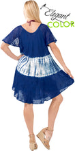 Load image into Gallery viewer, LA LEELA Girls Rayon Short Dress Navy Blue US: 14 (L) THRU Plus Size 20W (2X)