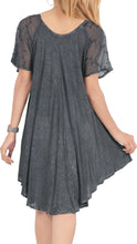 Load image into Gallery viewer, LA LEELA Girl Rayon Crusie Short Dress Purple US: 14 (L) THRU Plus Size 20W (2X)