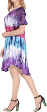 Load image into Gallery viewer, LA LEELA Girls Crusie Short Dress Pink Blue US: 14 (L) THRU Plus Size 20W (2X)