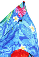 Load image into Gallery viewer, la-leela-shirt-casual-button-down-short-sleeve-beach-shirt-men-aloha-pocket-Shirt-Blue_6034