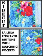 Load image into Gallery viewer, la-leela-shirt-casual-button-down-short-sleeve-beach-shirt-men-aloha-pocket-Shirt-Blue_6034