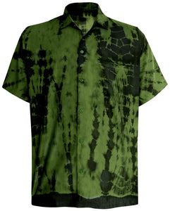 LA LEELA Everyday Essentials Casual Cotton Tropical Hawaiian Mens Shirt at