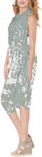 Load image into Gallery viewer, la-leela-women-swimsuit-sarong-wrap-swimwear-pareo-coverup-beach-skirt-78x42-grey_x525