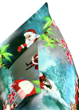 Load image into Gallery viewer, la-leela-mens-casual-beach-hawaiian-shirt-aloha-christmas-santa-front-pocket-short-sleeve-black_aa16