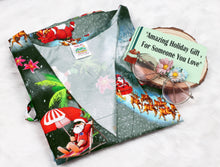 Load image into Gallery viewer, LA LEELA Santa Claus Bikini Christmas Cover up Black_X795 OSFM 16-28W[XL- 4X]
